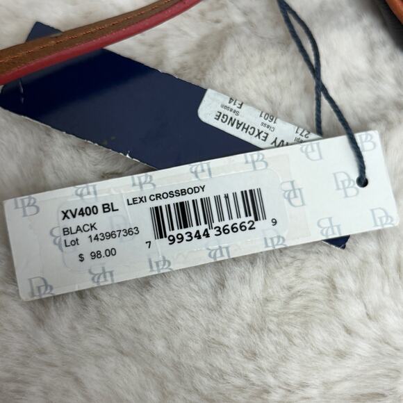 Dooney & Bourke Pebble Grain Black Leather Lexi Crossbody Bag New - Picture 13 of 15